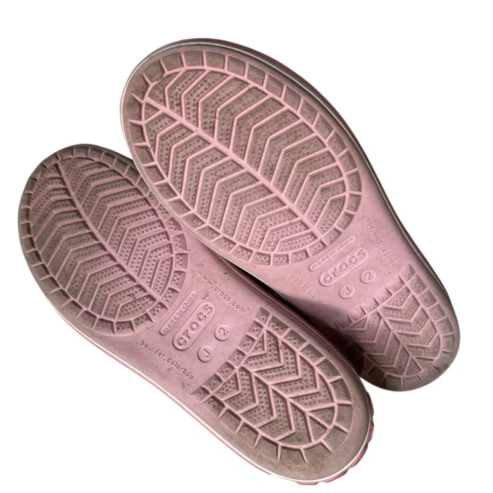 CROCS sandals Pink crocband girls size 2 summer shoes